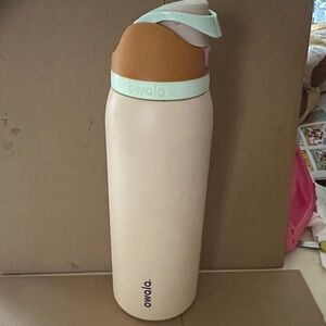 Owala Cream and Tan Water Bottle